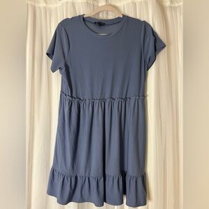 As U Wish Blue Mini Dress